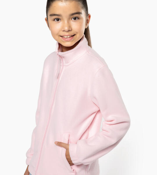 Kinderfleecevest met naam, tekst of eigen logo/prent